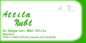 attila nubl business card